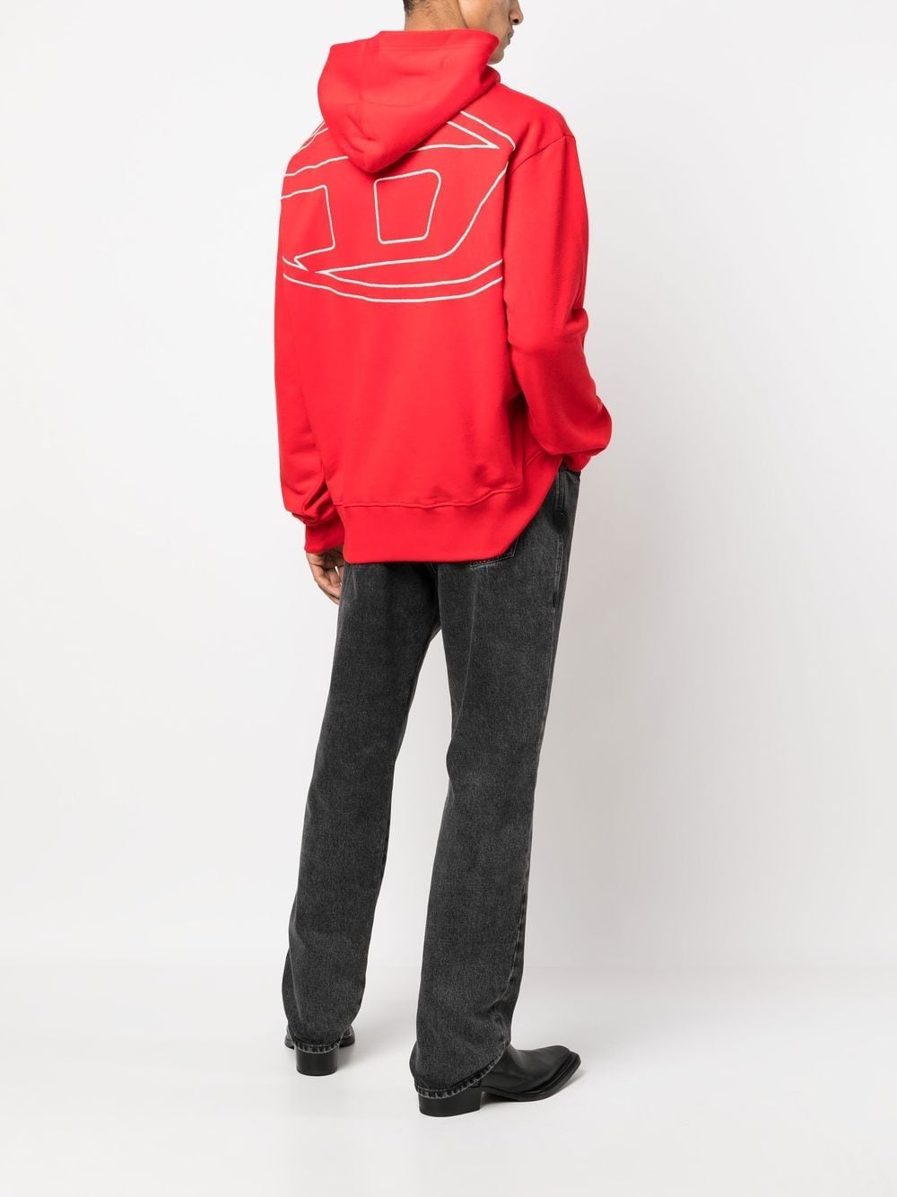 Diesel Hoodie met logoprint - Rood