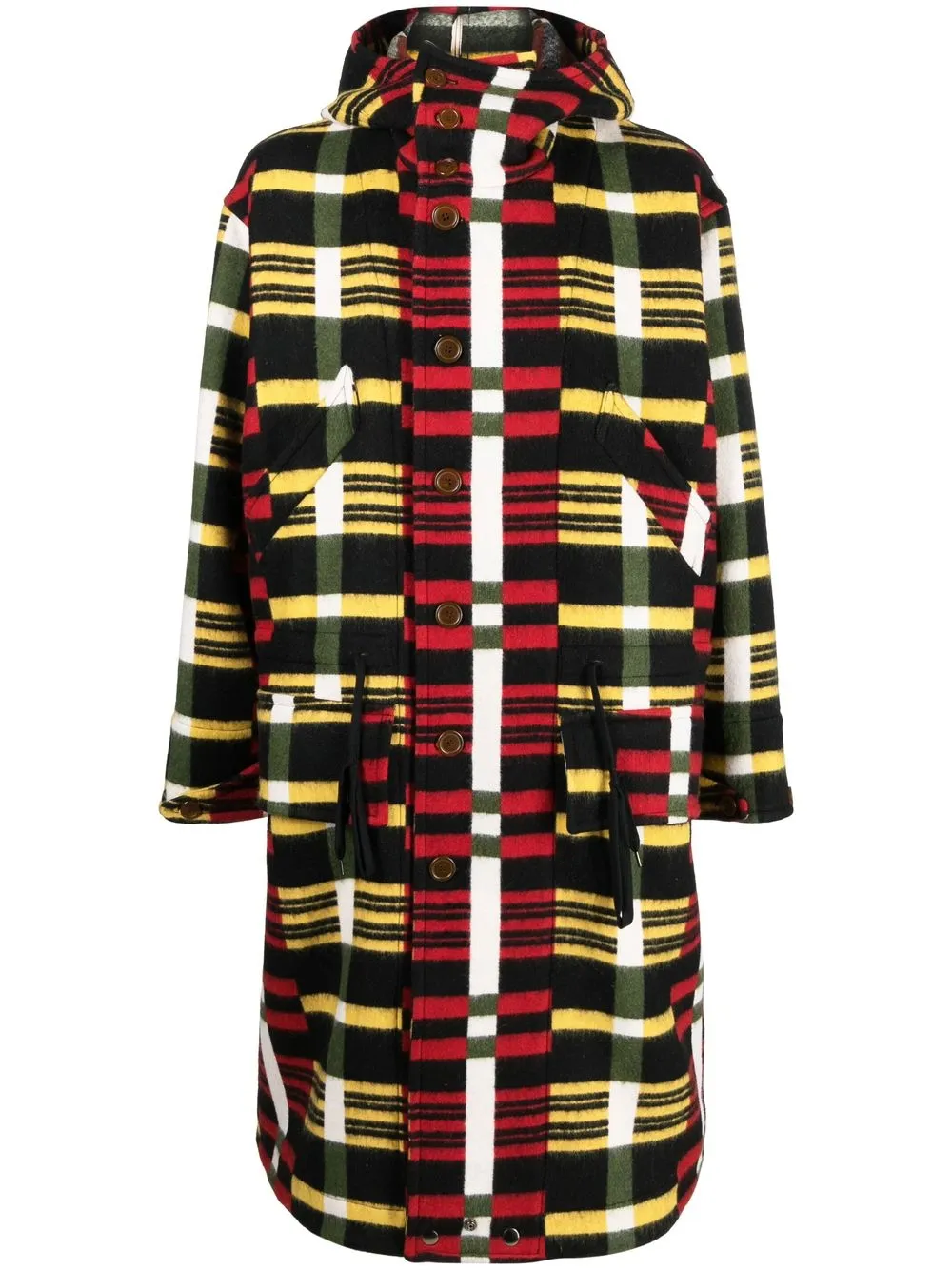 

Vivienne Westwood geometric hooded coat - Yellow