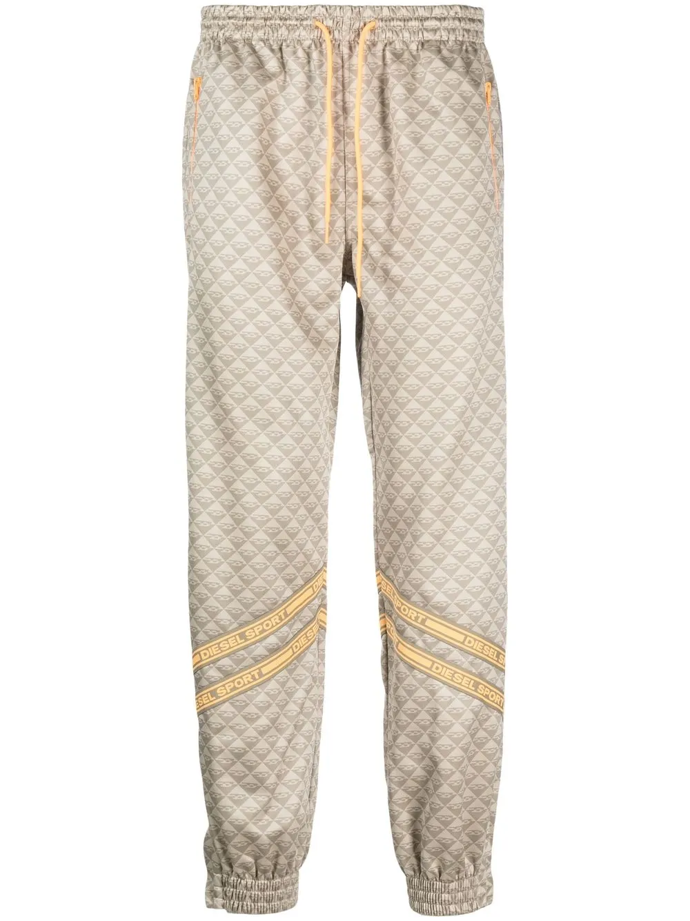 

Diesel printed straight-leg trousers - Neutrals