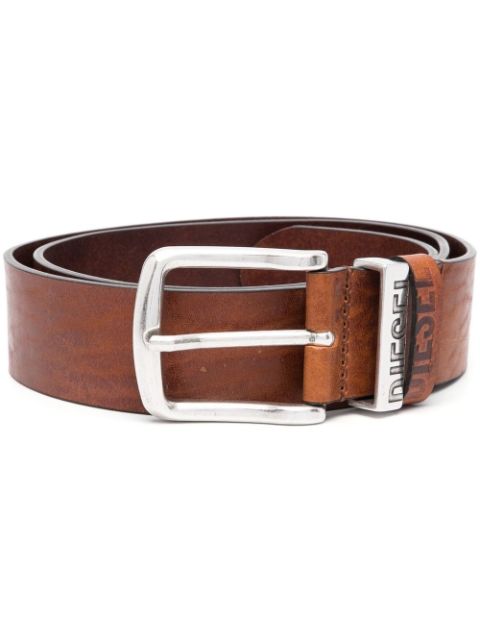 Diesel B-Visible leather belt Men