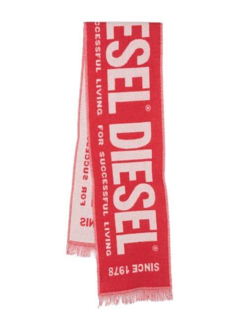 Diesel S-Bisc-New sjaal met intarsia logo