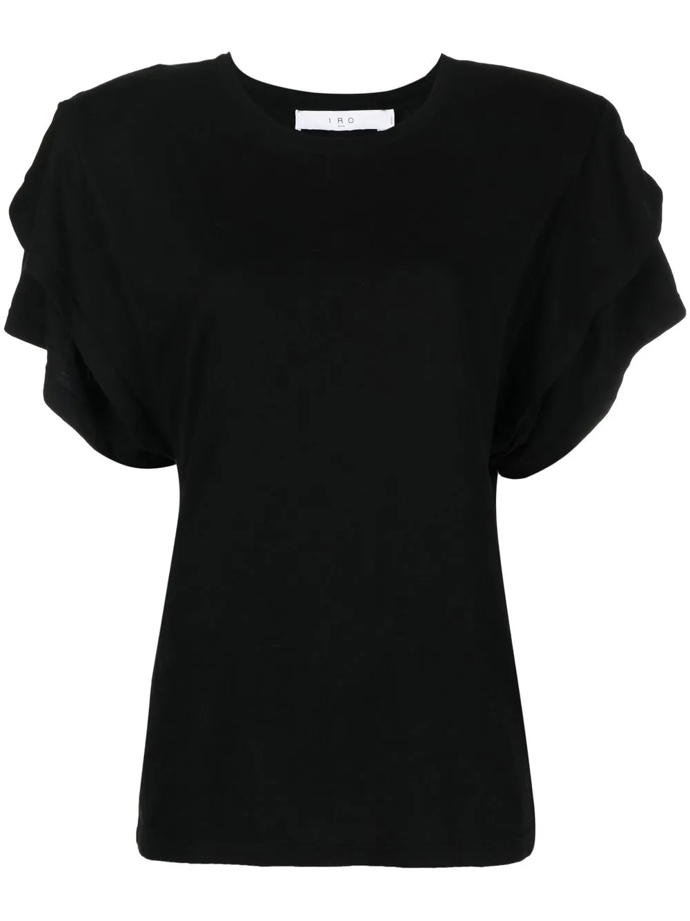 

IRO ruffle-trim T-shirt - Black