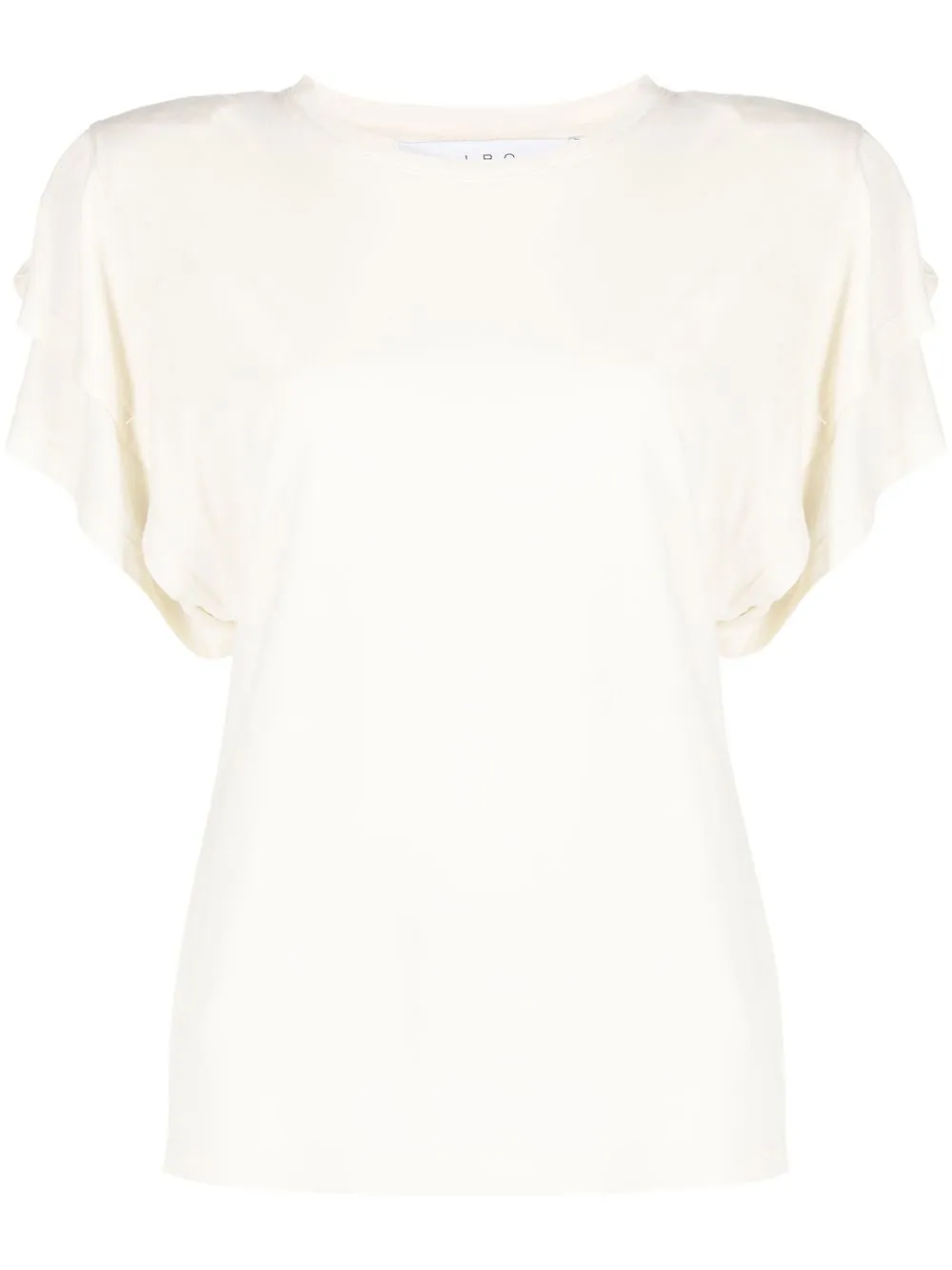 

IRO ruffle-trim T-shirt - Neutrals