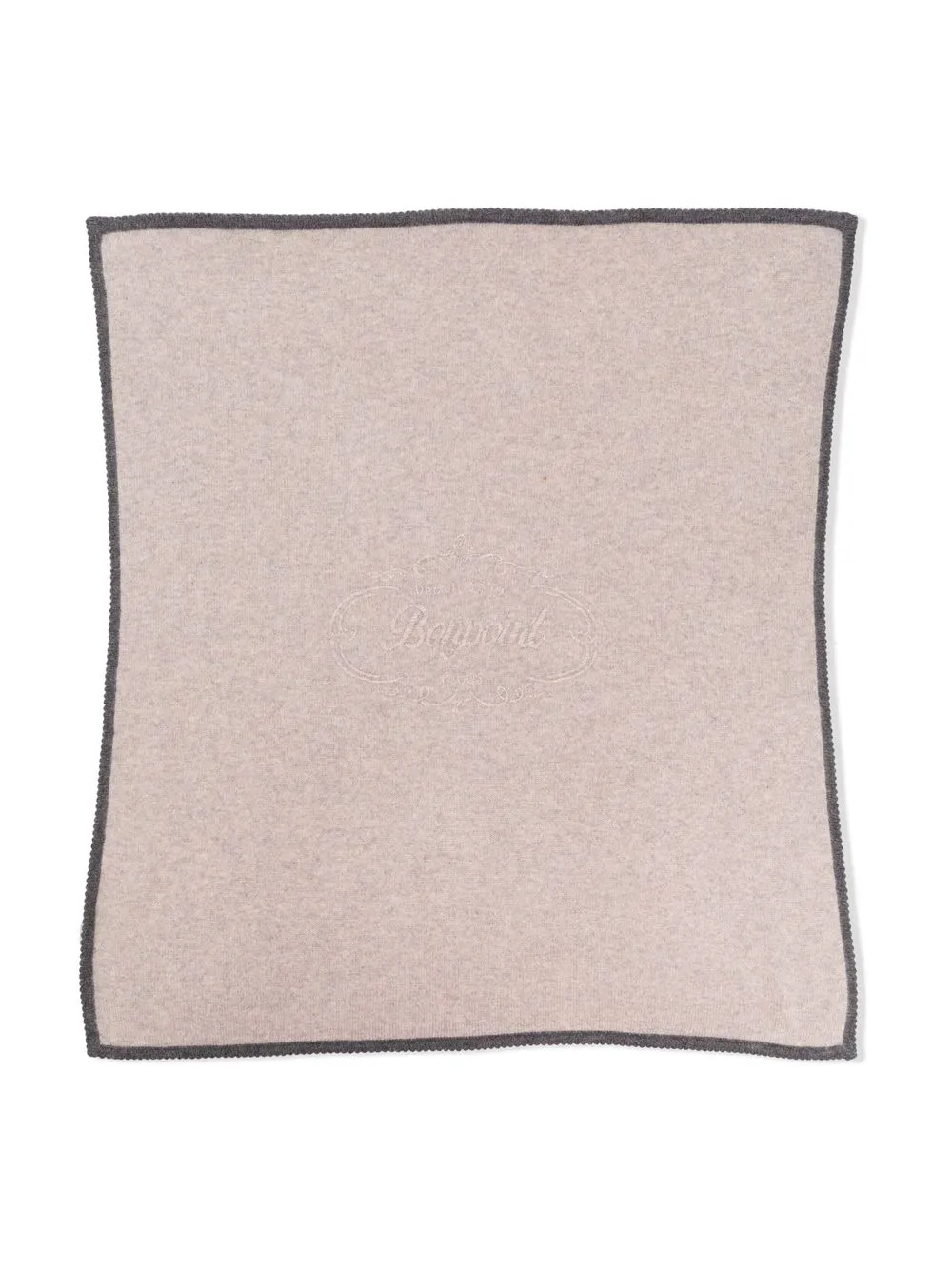 

Bonpoint contrasting-trim knitted blanket - Neutrals