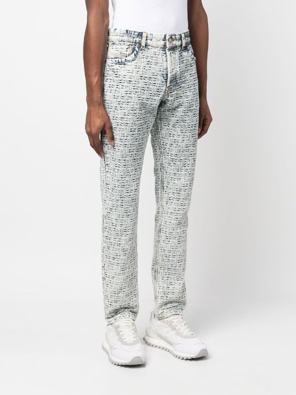 Lanvin monogram-pattern straight-leg Jeans - Farfetch