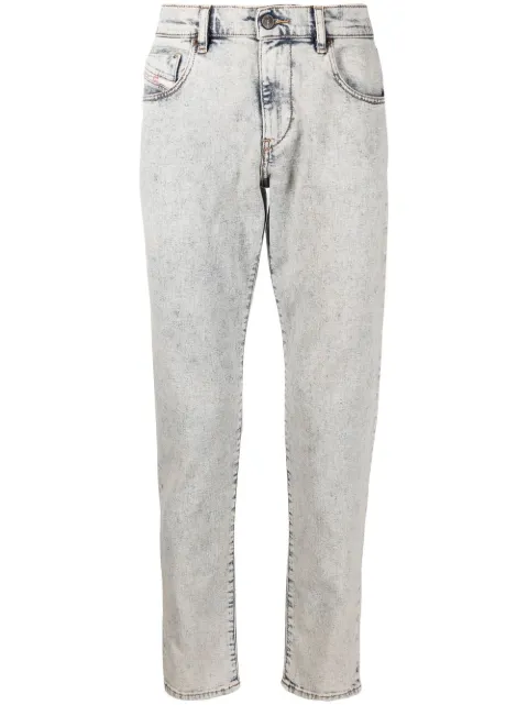 Diesel jean droit à logo brodé