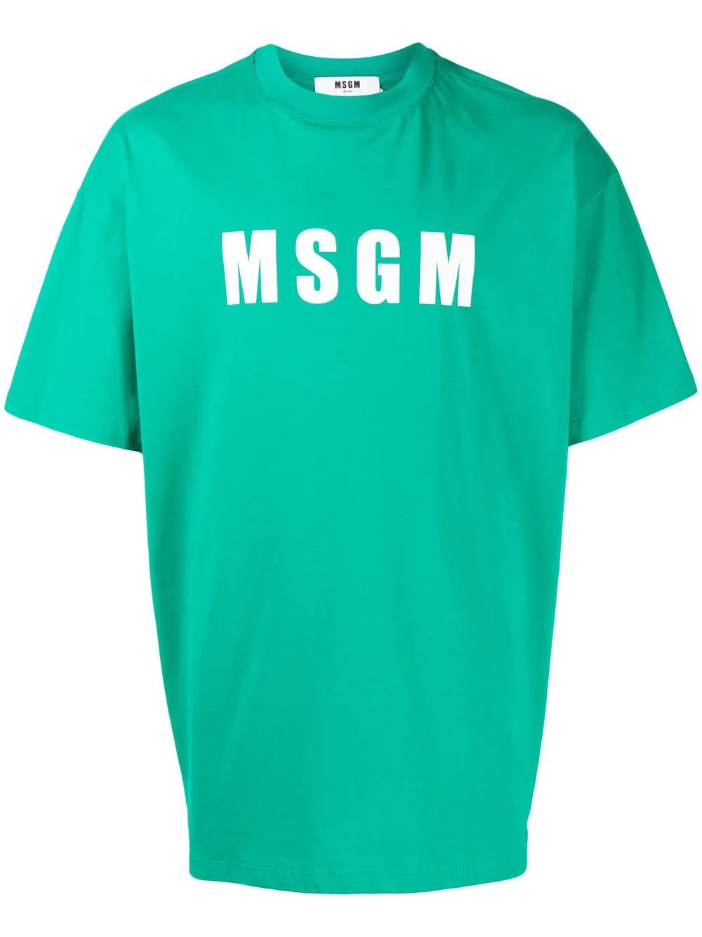 

MSGM playera con logo estampado - Verde