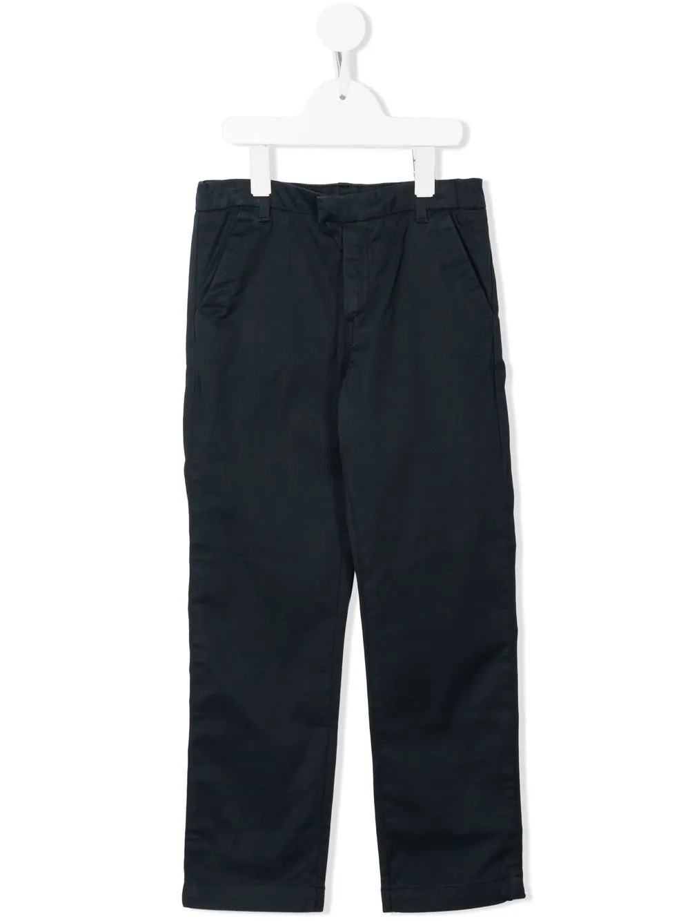 

Bonpoint pantalones chinos rectos con parche del logo - Azul