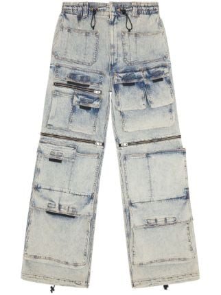 Diesel multiple-pocket Drawstring Jeans - Farfetch