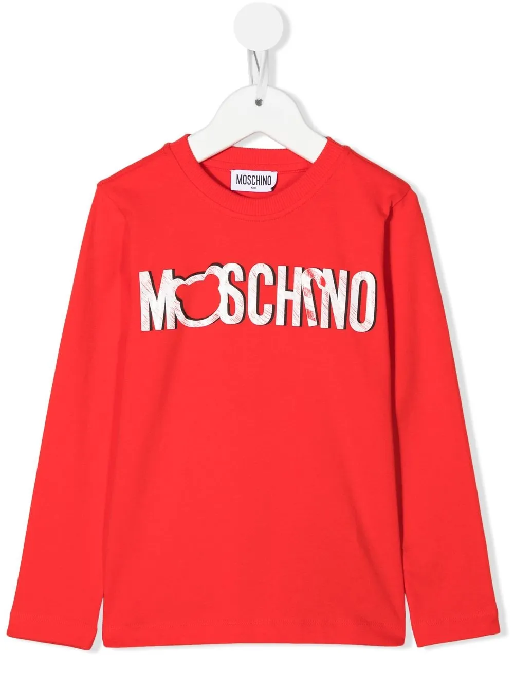 

Moschino Kids suéter con logo estampado - Rojo