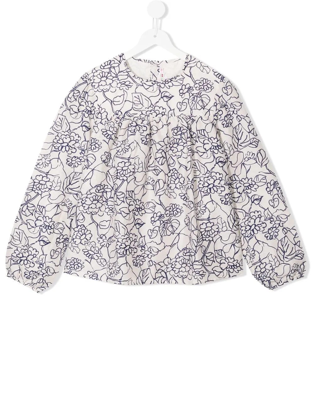 

Bonpoint top con estampado floral - Blanco