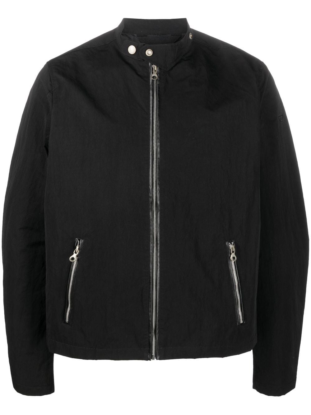 Diesel Zipped-up Fastening Bomber Jacket In Schwarz