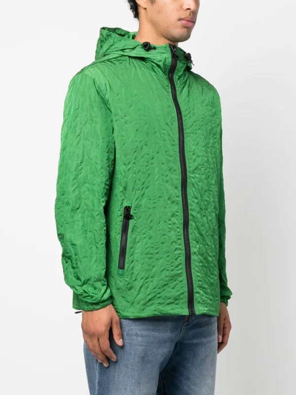 Diesel crinkled-finish Windbreaker | Green | FARFETCH
