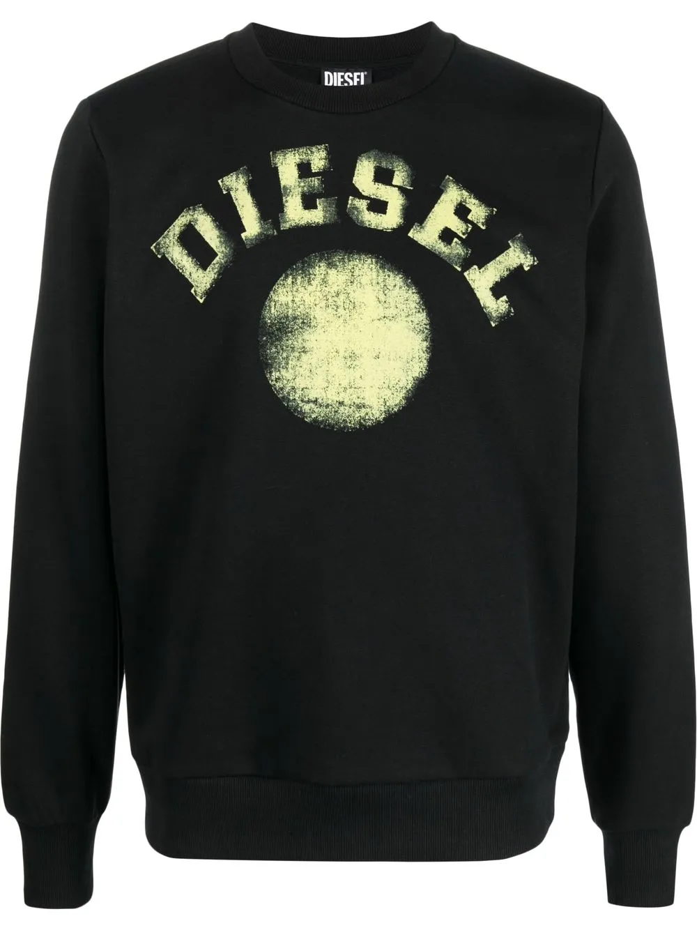 

Diesel sudadera con logo estampado - Negro