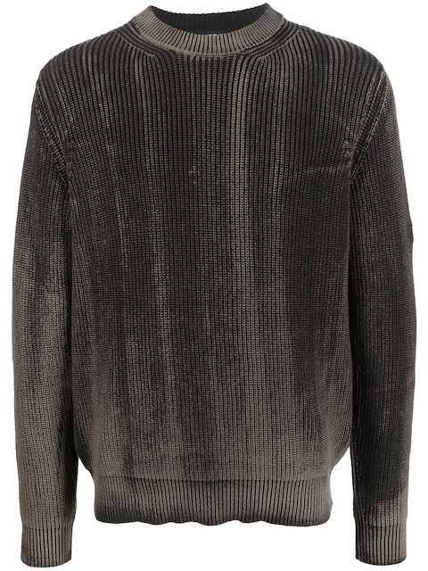 Diesel bleached-effect knit sweater