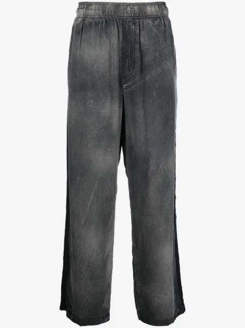 Diesel embroidered-logo regular trousers