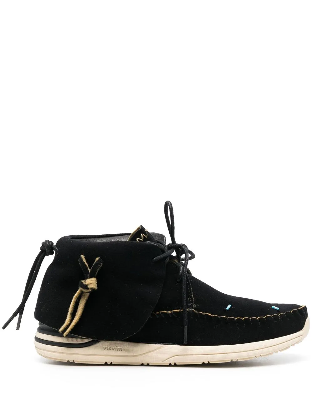 

visvim botines con detalle de borlas - Negro