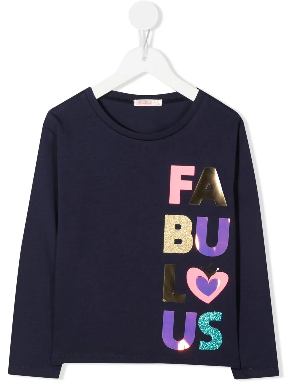 

Billieblush logo-print long-sleeve top - Blue