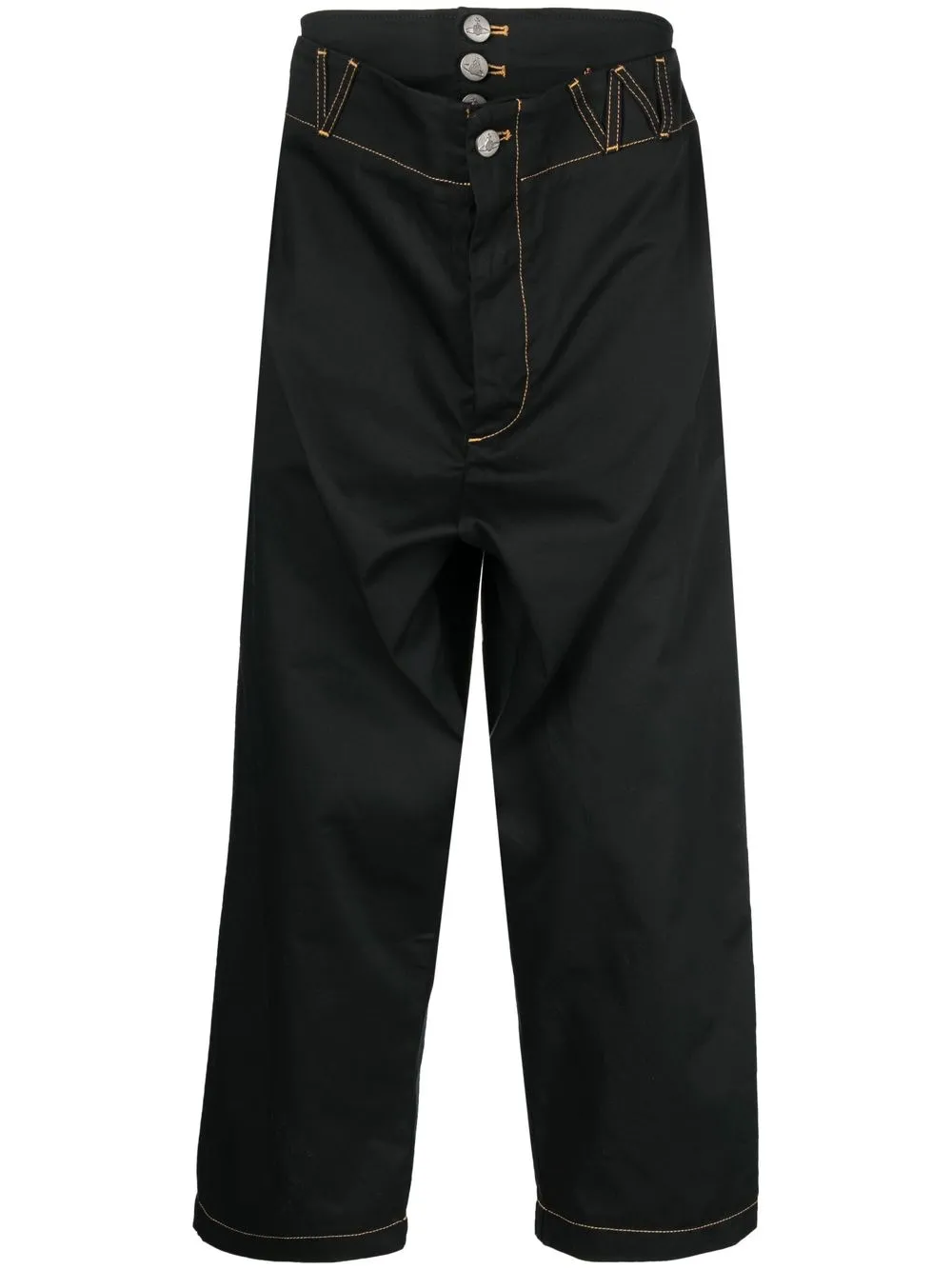 

Vivienne Westwood pantalones anchos con tiro alto - Negro