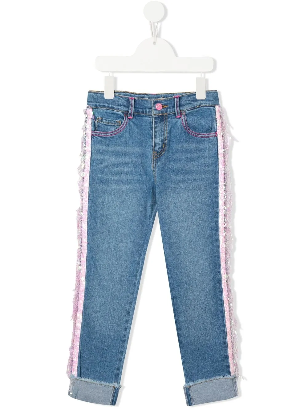 

Billieblush jeans con borde y lentejuelas - Azul