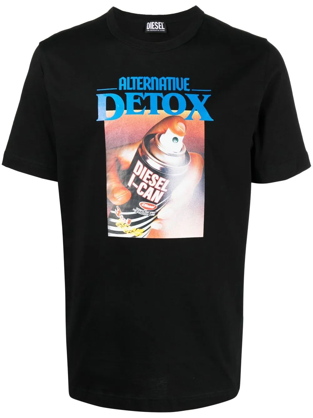 

Diesel graphic-print short-sleeve T-shirt - Black