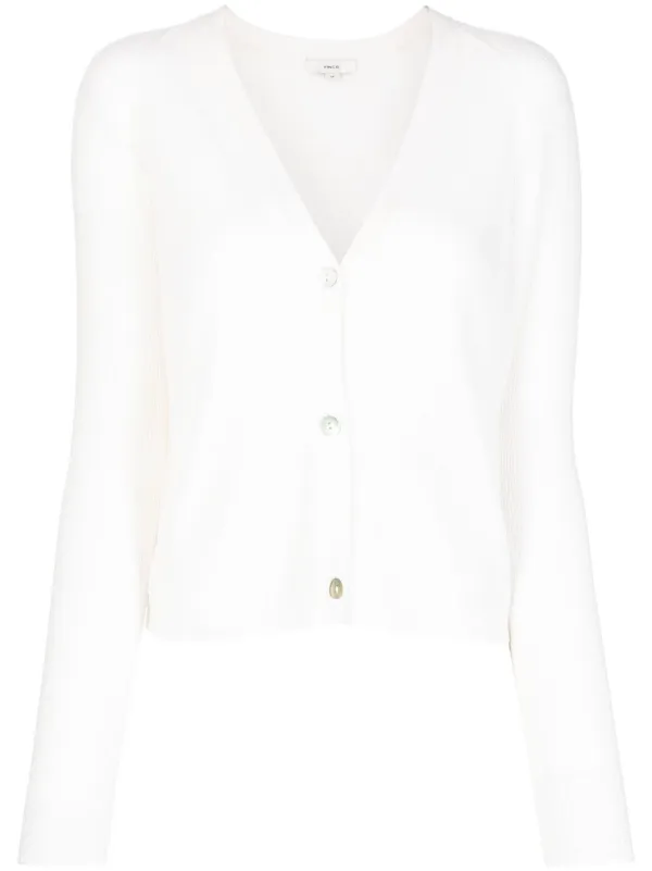 Vince Ribbed Cashmere Cardigan - Farfetch