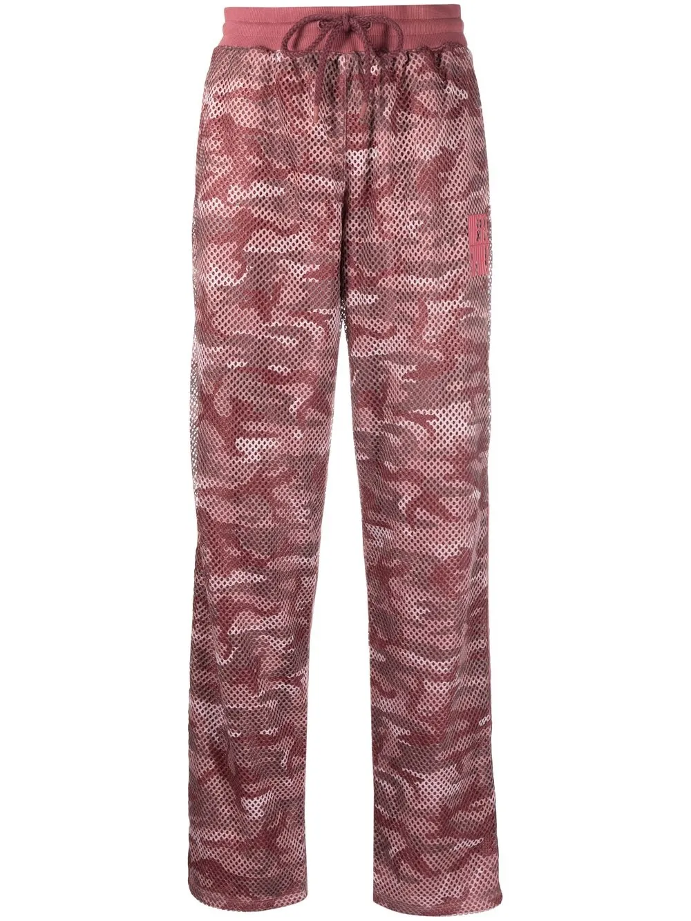 

Diesel camouflage-print mesh joggers - Pink