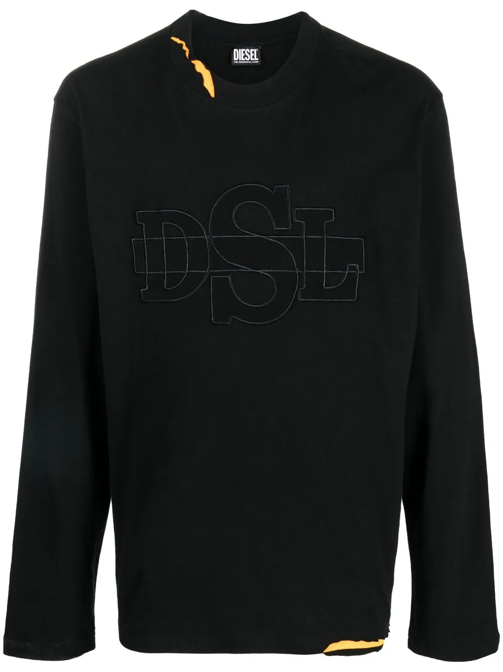 

Diesel embroidered-logo long-sleeve T-shirt - Black