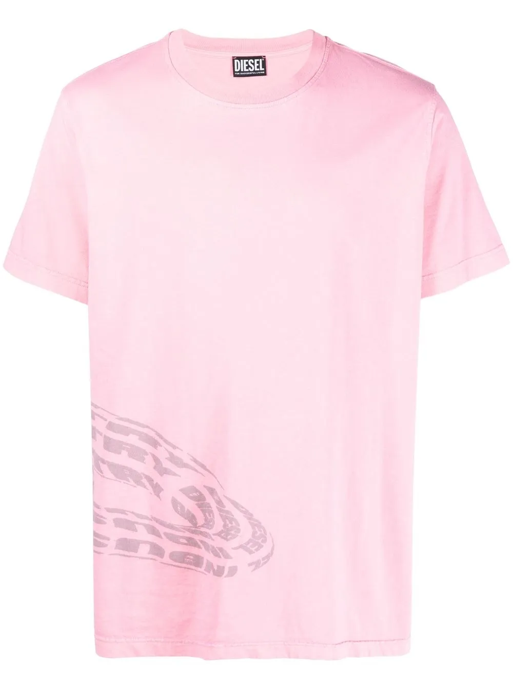 

Diesel graphic-print short-sleeve T-shirt - Pink