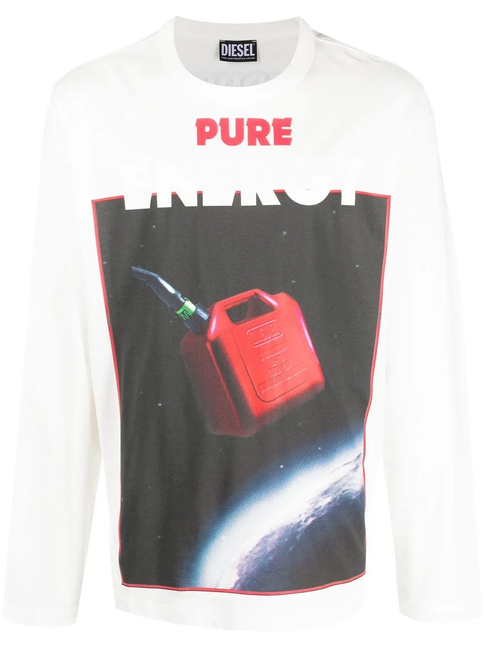 

Diesel graphic print long-sleeve T-shirt - White