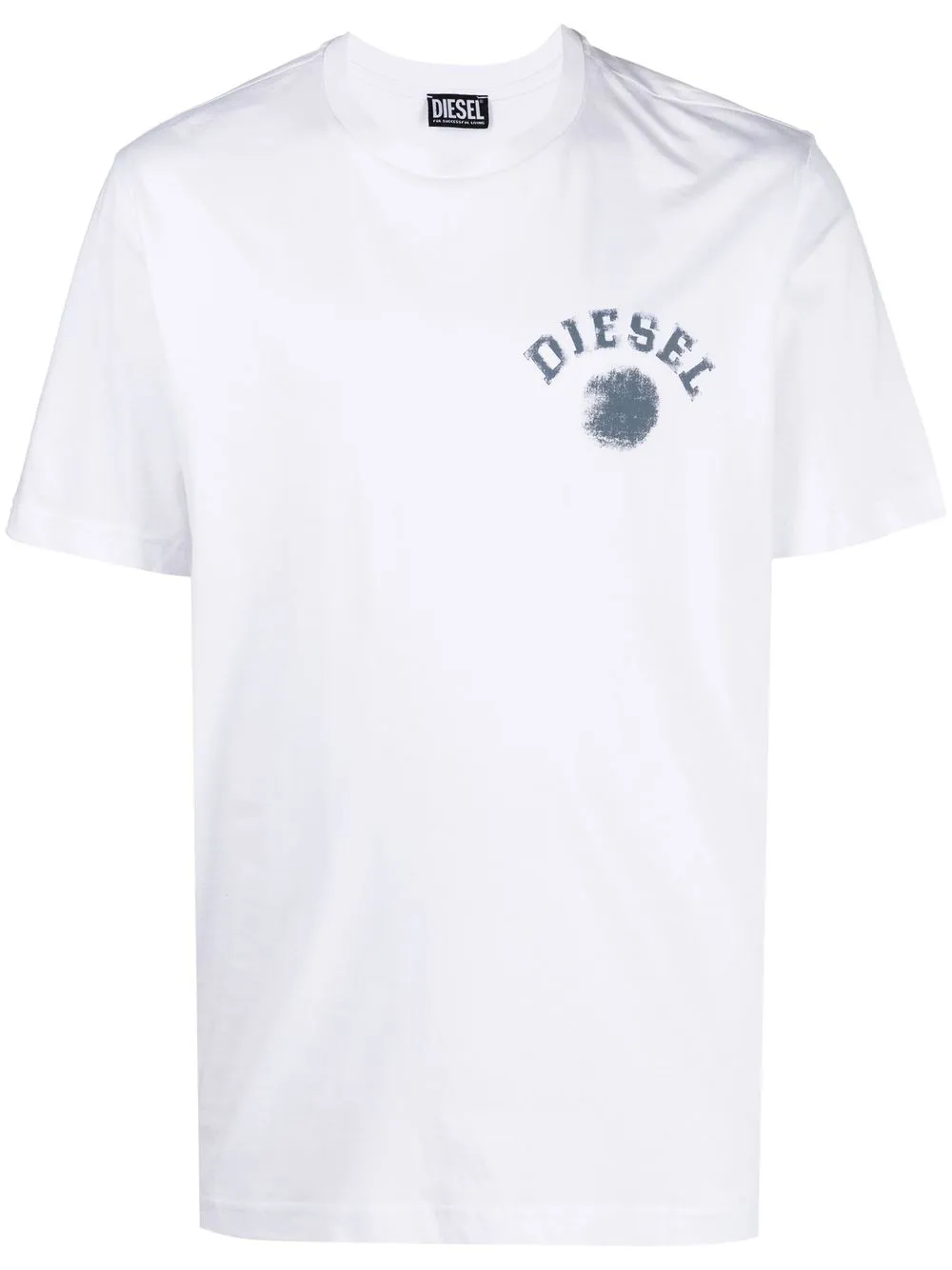 

Diesel logo print cotton T-shirt - White