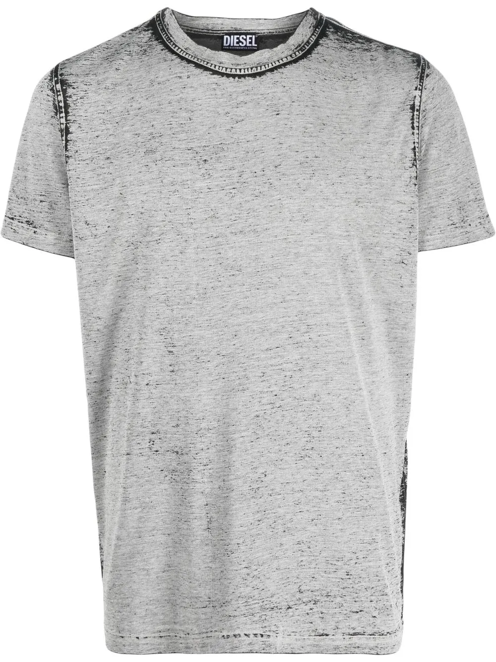 

Diesel playera con estampado gráfico en la parte trasera - Gris