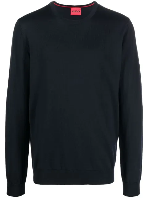 BOSS wool crew-neck jumper