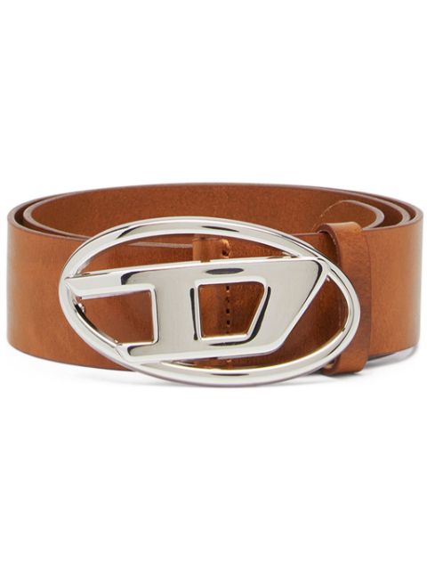 Diesel 1DR logo-buckle belt Women