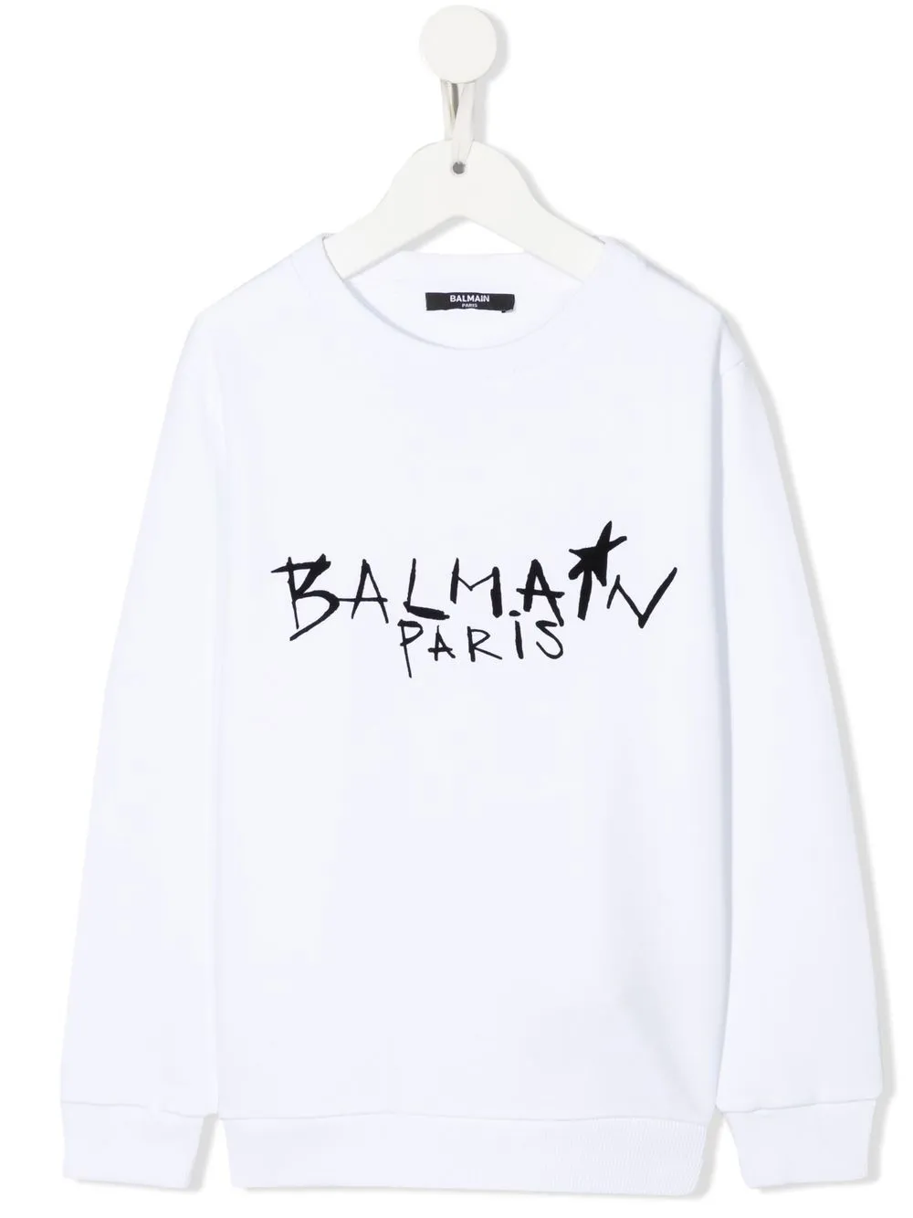 

Balmain Kids sudadera con logo estampado - Blanco