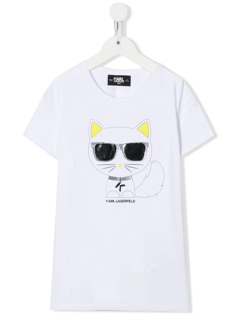 

Karl Lagerfeld Kids TEEN graphic-print short-sleeve T-shirt - White