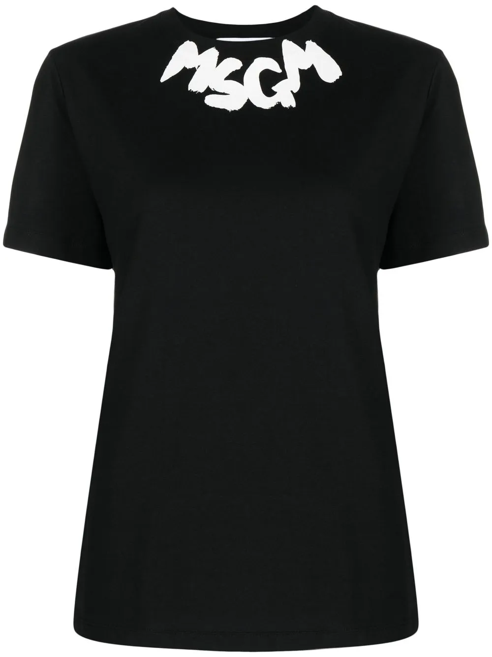 

MSGM playera con logo estampado - Negro