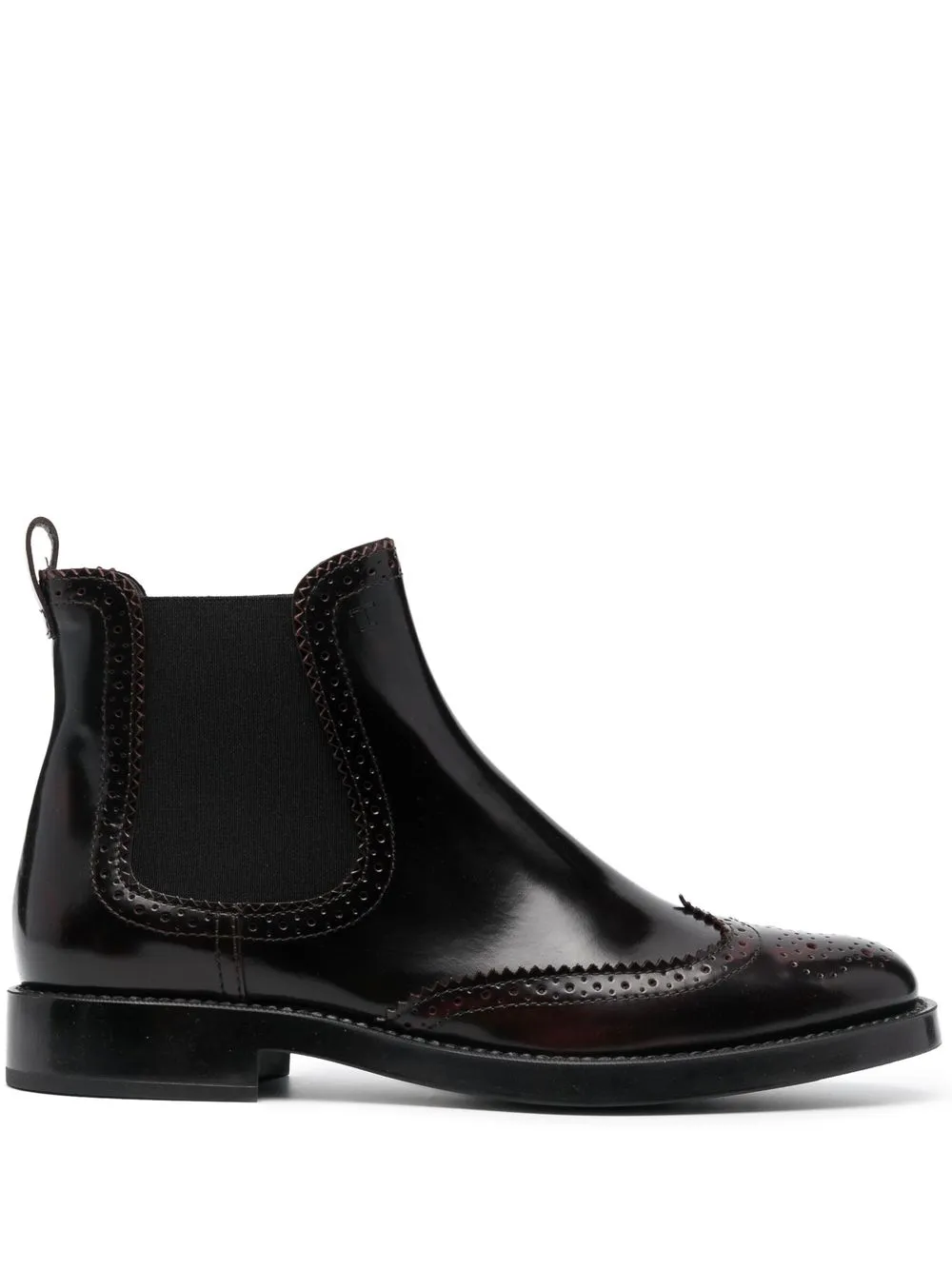 

Tod's brogue-detail chelsea boots - Red