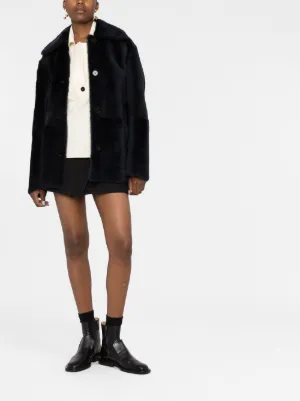 Jil sander shearling on sale coat