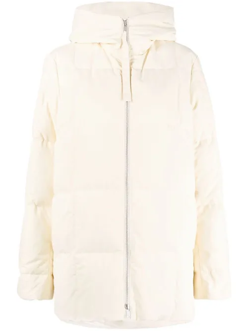 Doudoune zippée à capuche - Jil Sander - Modalova