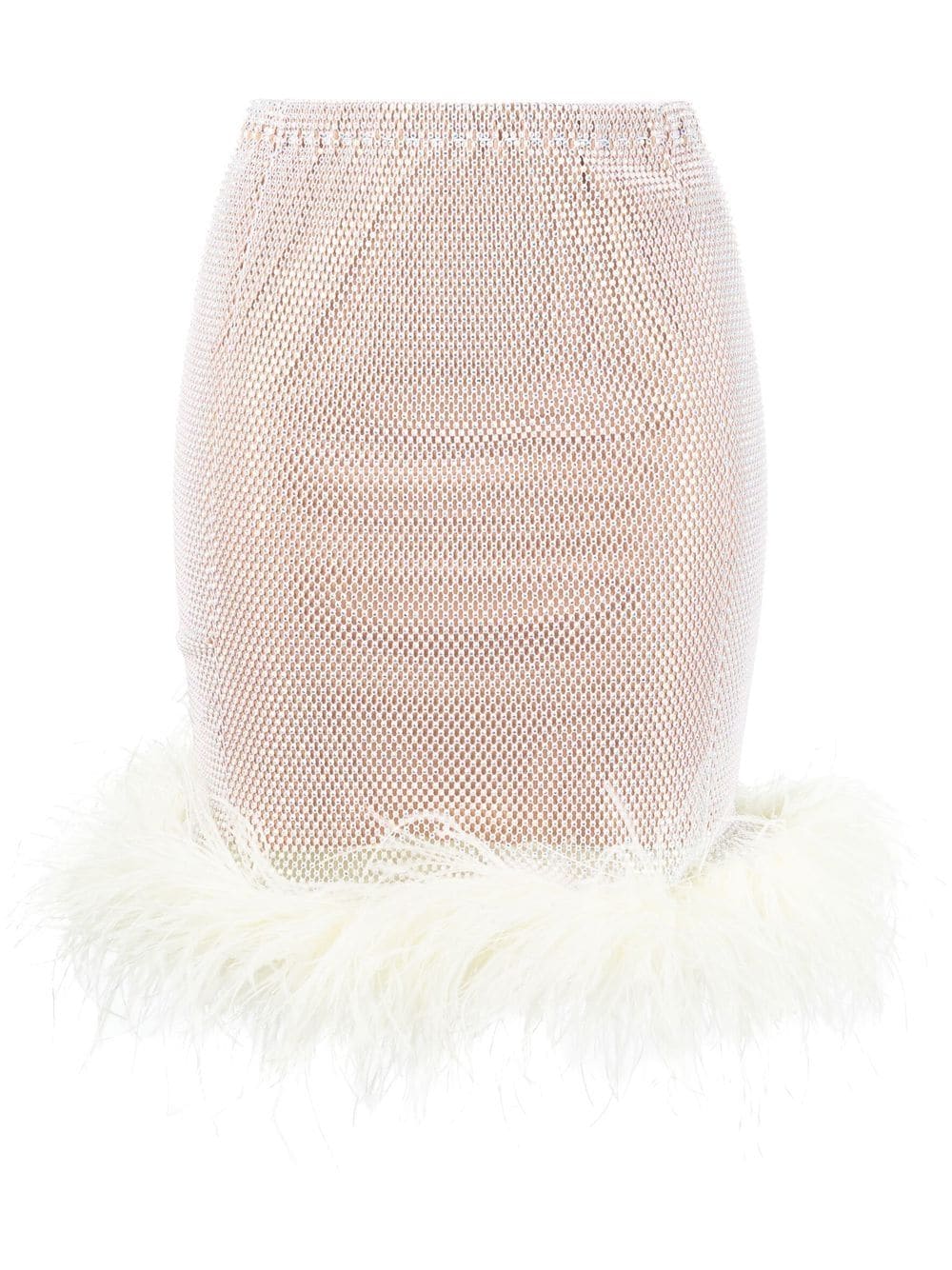 Shop Santa Brands Ostrich-feather Skirt In White