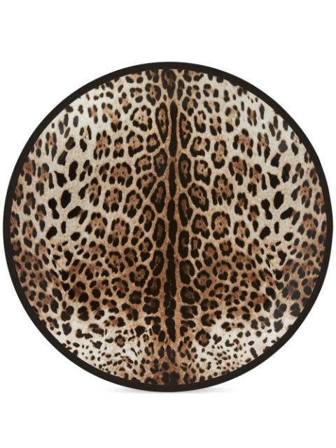 Dolce & Gabbana leopard-print porcelain platter