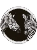 Dolce & Gabbana zebra-print porcelain platter - Black