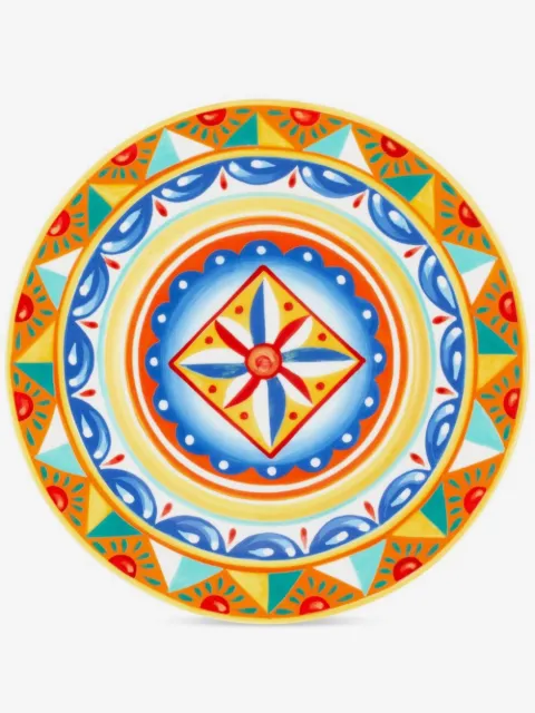 Dolce & Gabbana 2 piece fine porcelain dinner plate set