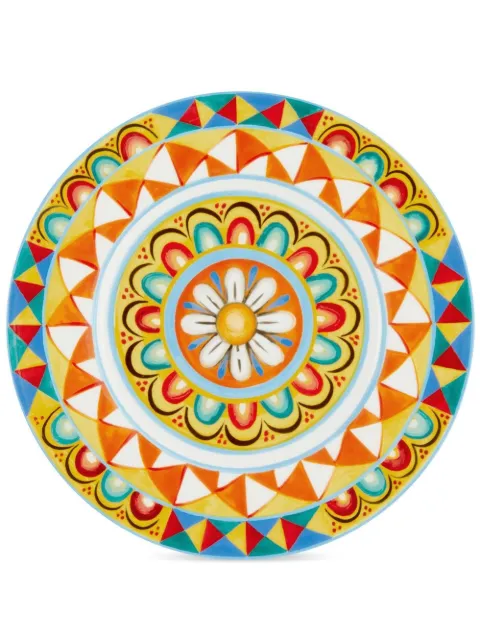Dolce & Gabbana 2 piece fine porcelain dinner plate set
