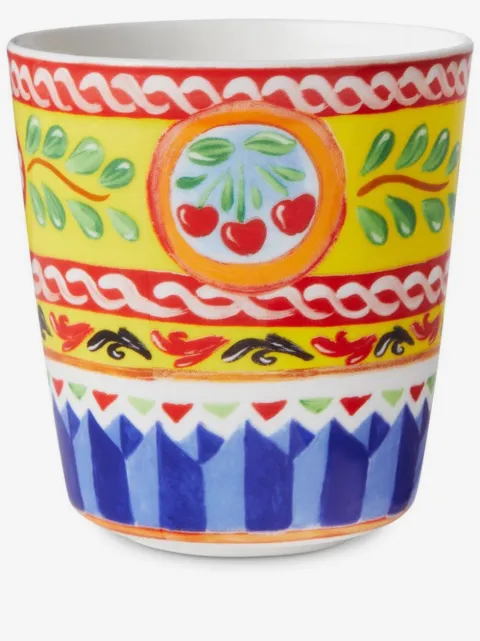 Dolce & Gabbana vaso de porcelana con estampado floral