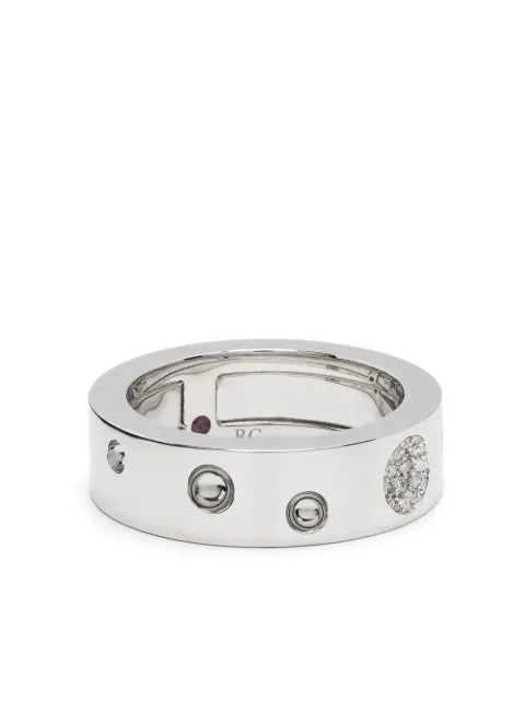 Roberto Coin 18kt white gold Pois Moi diamond band ring