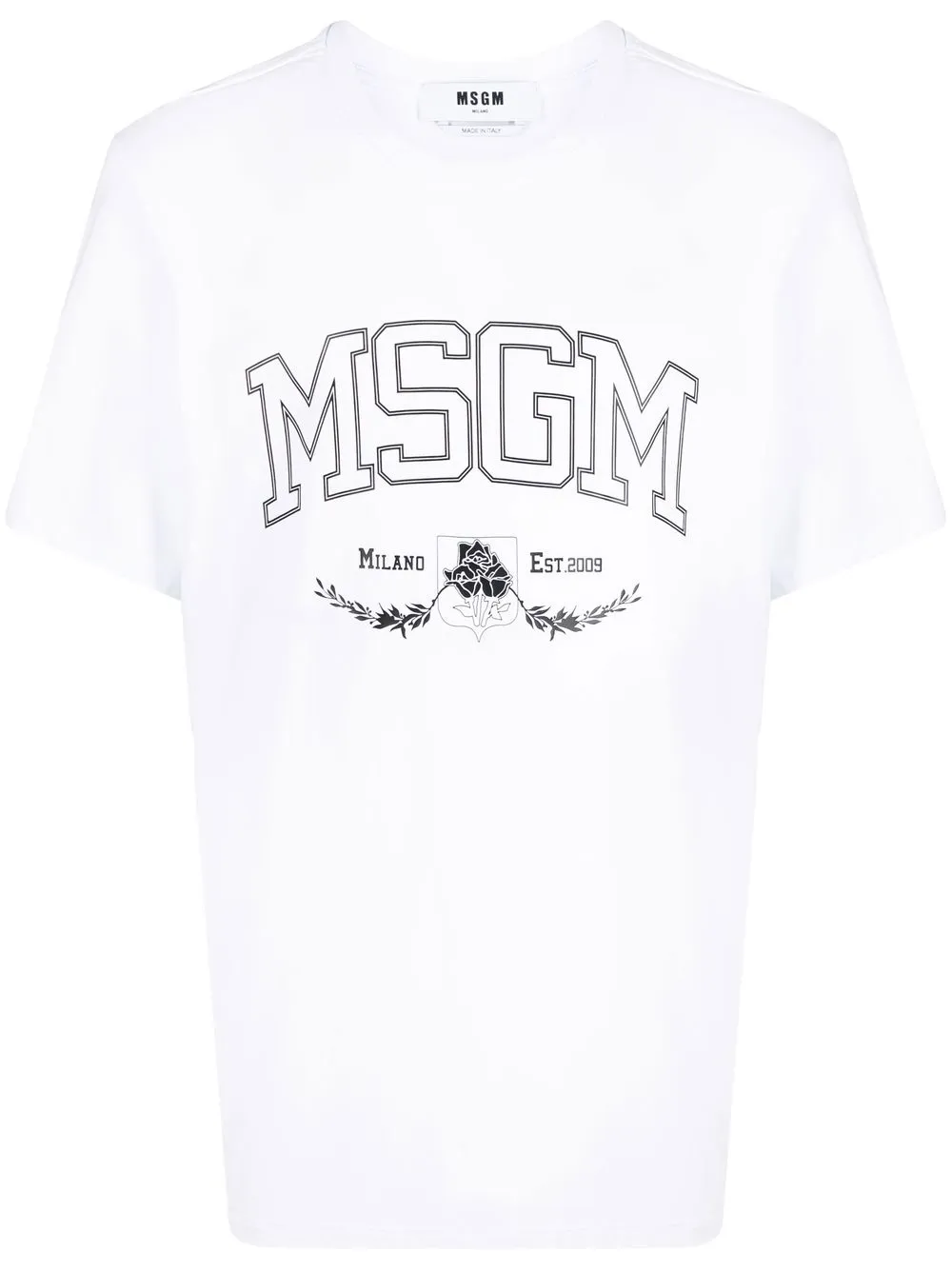 

MSGM playera con logo estampado - Blanco