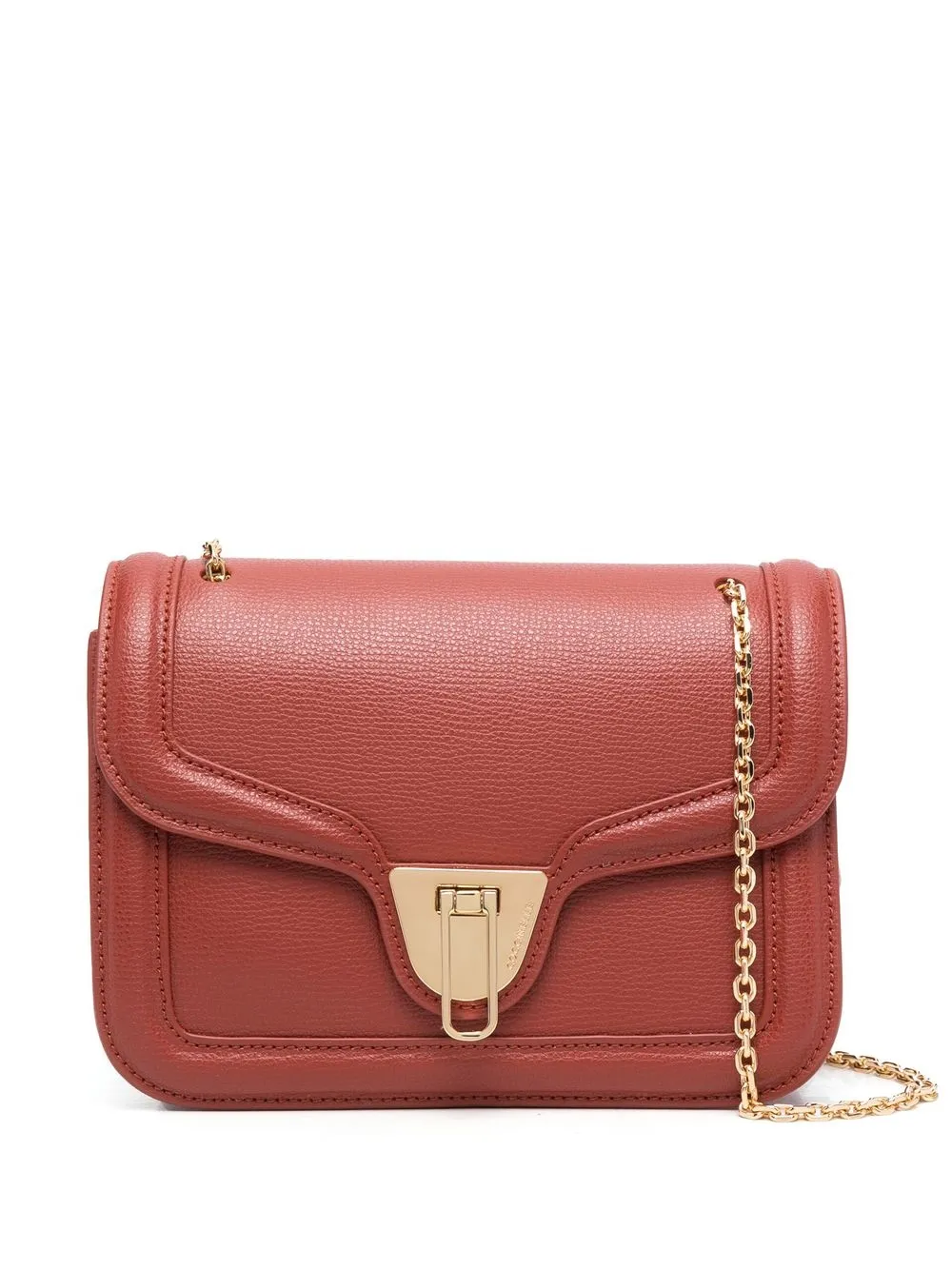 

Coccinelle Nico pebbled-leather crossbody bag - Red