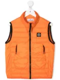 Stone Island Junior feather-down sleeveless gilet - Orange